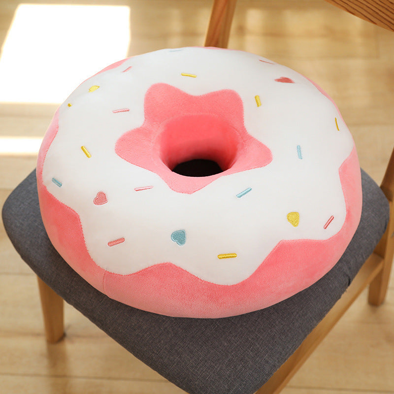 Donut Round Cushion – Fun Cartoon Floor Pillow