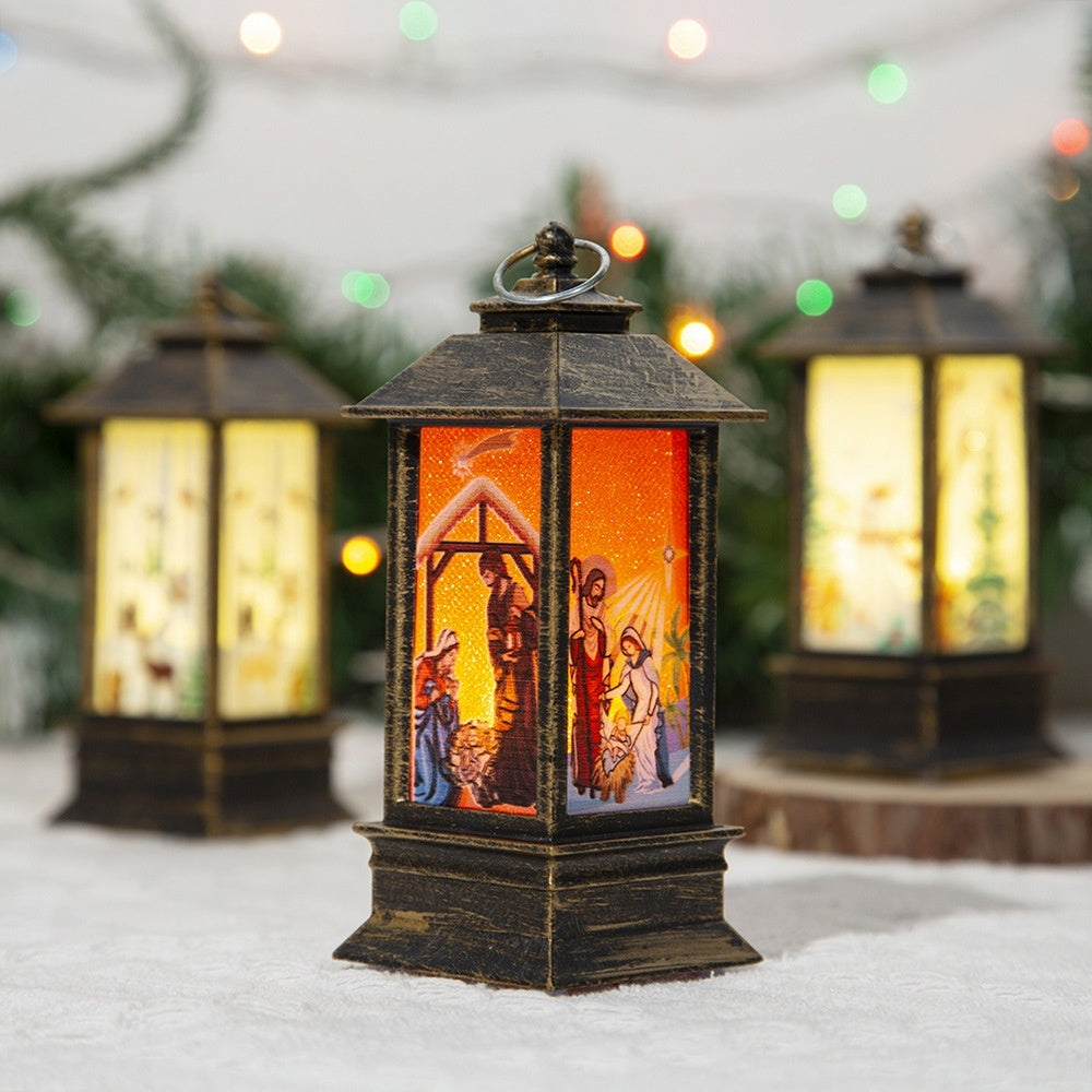 Santa Claus LED Oil Lamp – Portable Christmas Light