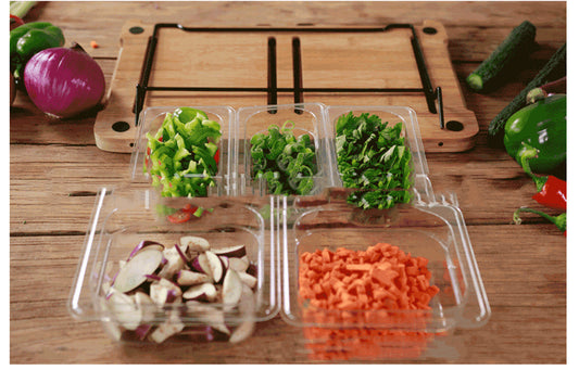 Vegetable Kitchen Cutting Board With Trays Storage Box