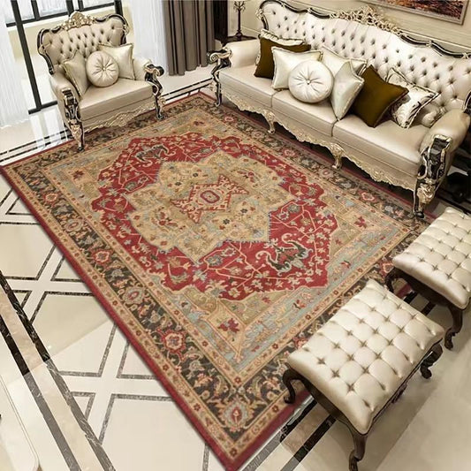 Vintage Bohemian Area Rug – Rectangle Living Room Carpet