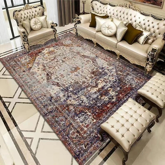 Vintage Bohemian Area Rug – Rectangle Living Room Carpet
