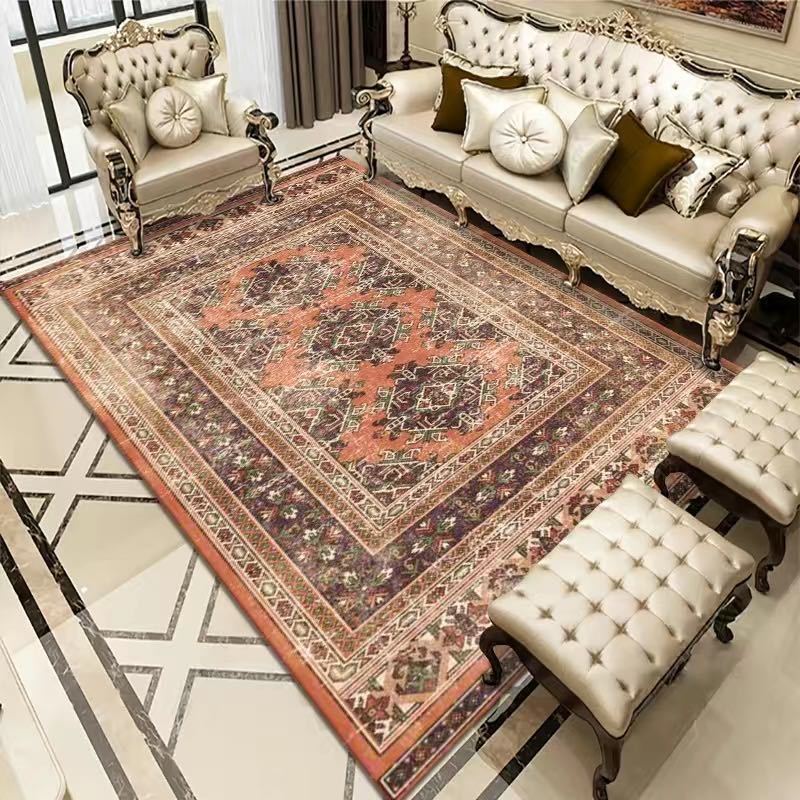 Vintage Bohemian Area Rug – Rectangle Living Room Carpet