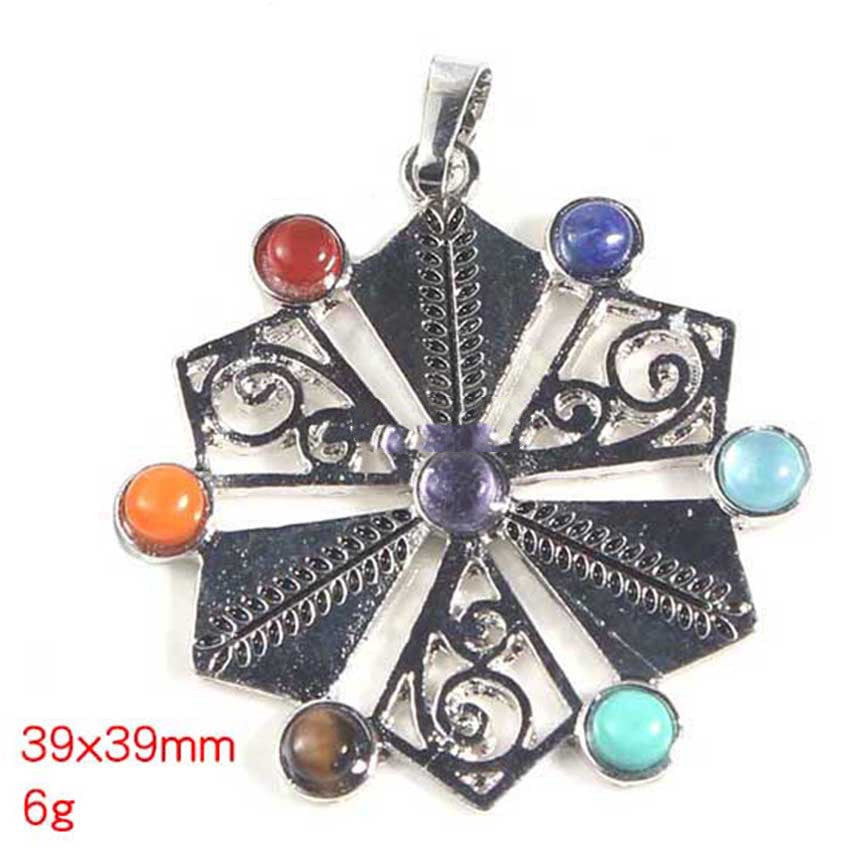 Crystal Chakra Pendant Necklace