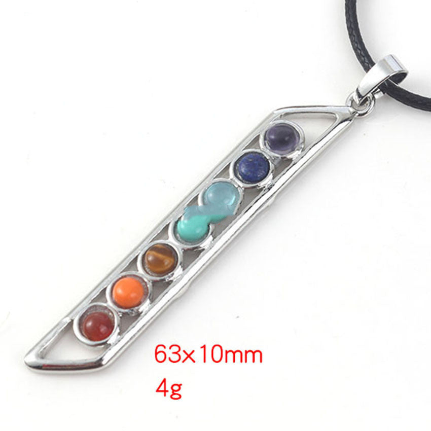 Crystal Chakra Pendant Necklace