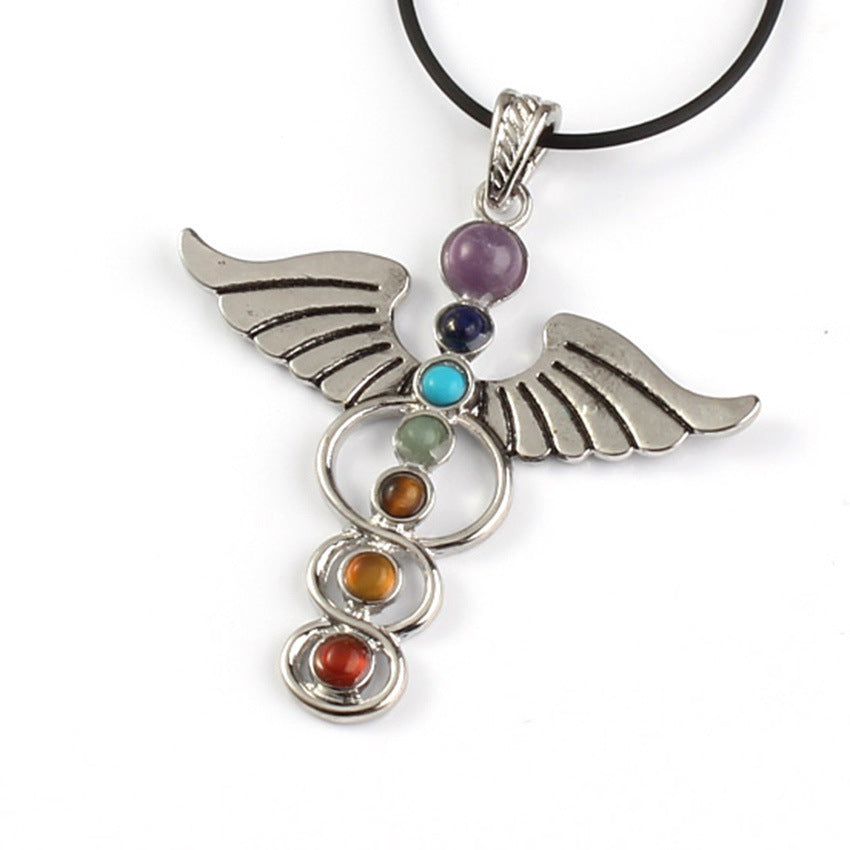 Crystal Chakra Pendant Necklace