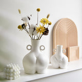 Nordic Human Body Ceramic Vase – Home Décor Accent