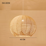 Japanese Zen Rattan Chandelier – Designer Light