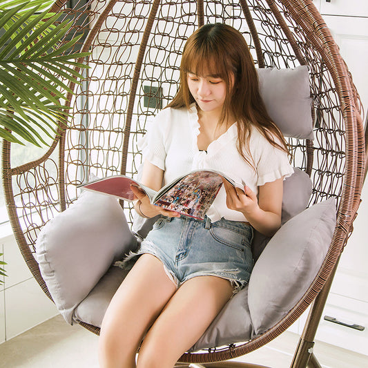 Solid Color Large Rattan Chair Cushion