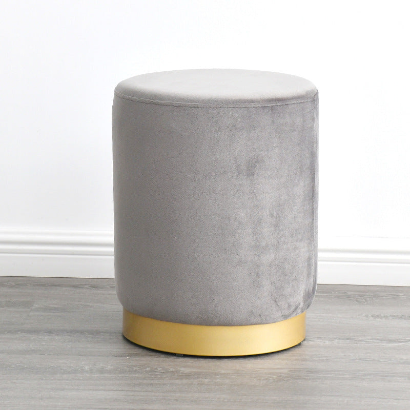 Nordic Round Ottoman – Low Sofa Stool