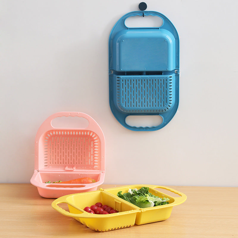 Folding Drain Basket Leaking Fruit Box