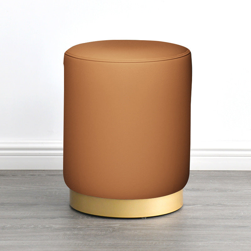 Nordic Round Ottoman – Low Sofa Stool
