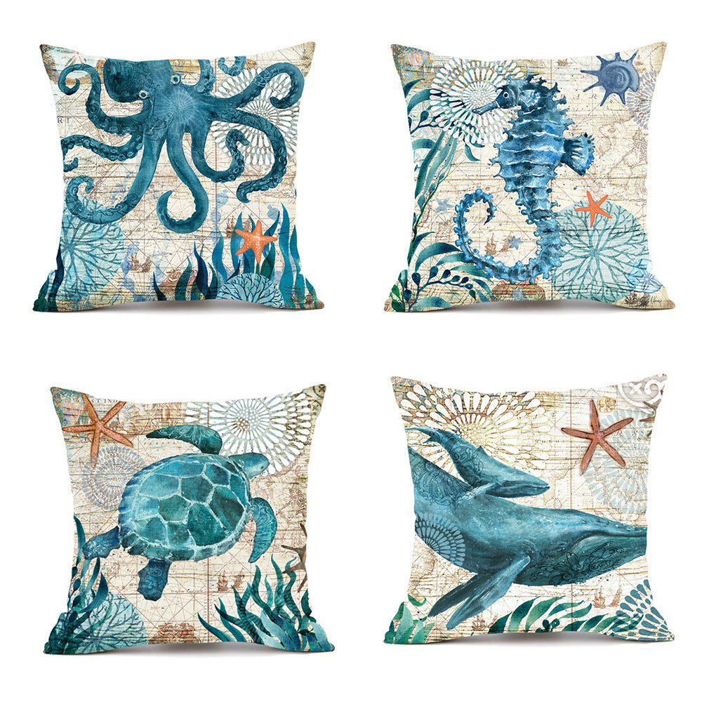 Sea Turtle Cushion Covers – Printed Throw Pillow Cases