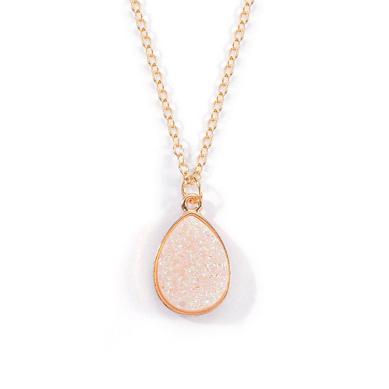 Water Drop Crystal Cluster Necklace – Fashion Jewelry