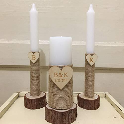 Wooden Wedding Candle Holders – Rustic Décor