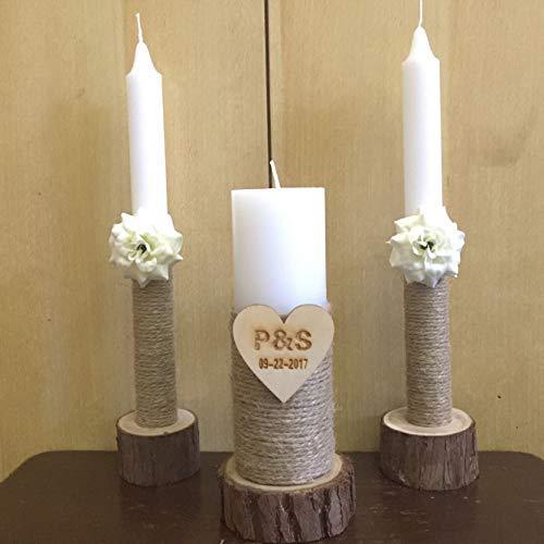 Wooden Wedding Candle Holders – Rustic Décor