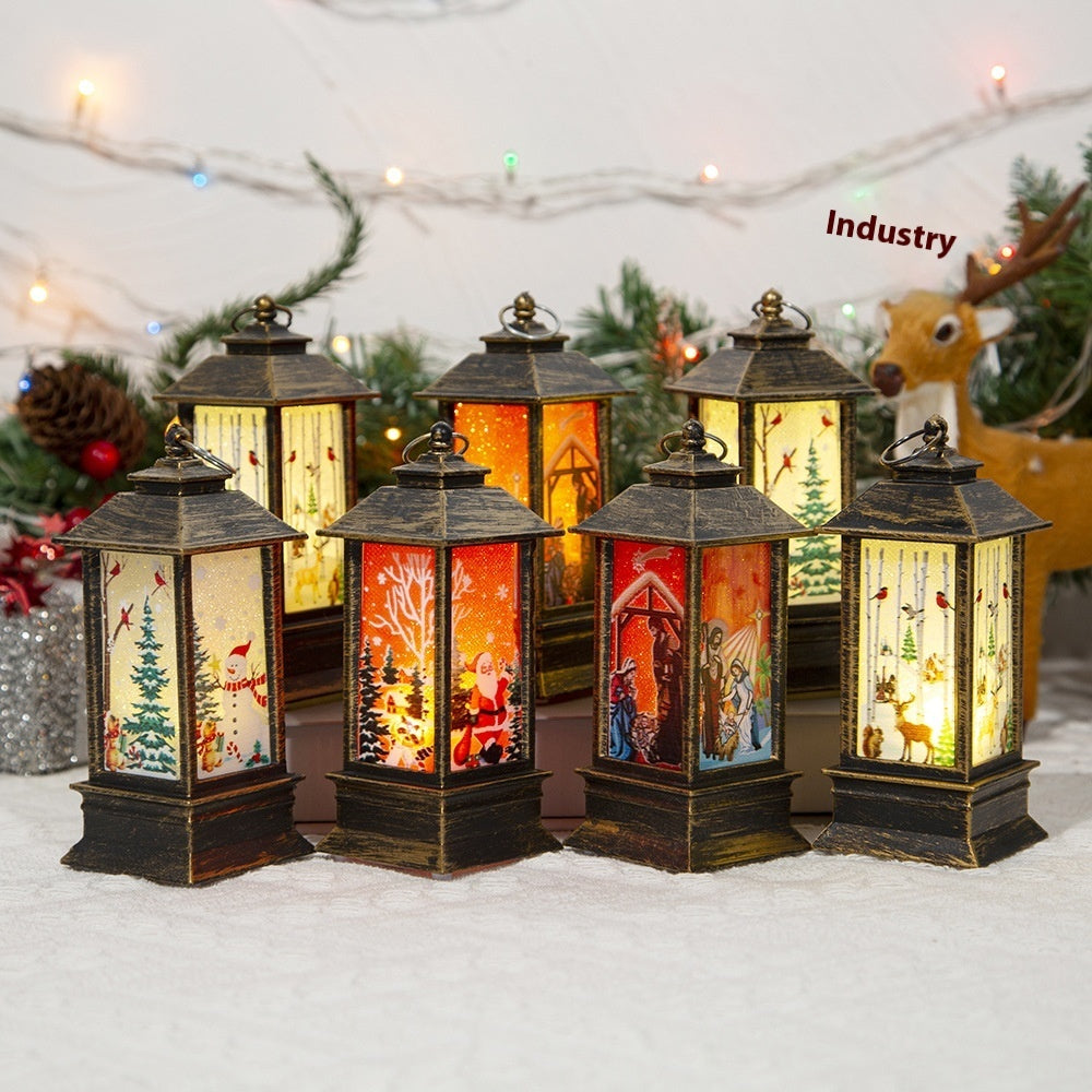 Santa Claus LED Oil Lamp – Portable Christmas Light