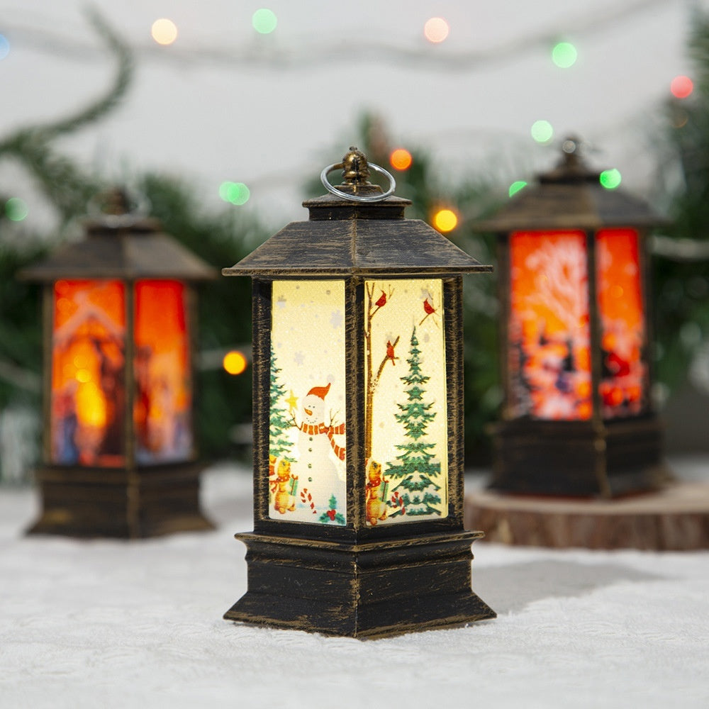 Santa Claus LED Oil Lamp – Portable Christmas Light
