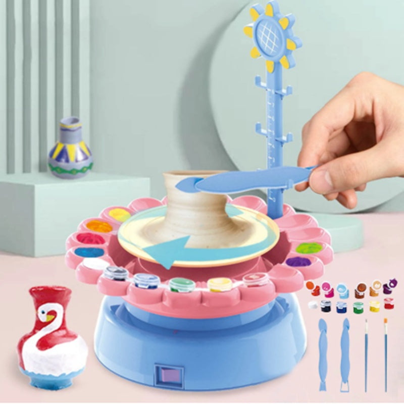 Electric Pottery Drawing Machine – DIY Clay Toy Set