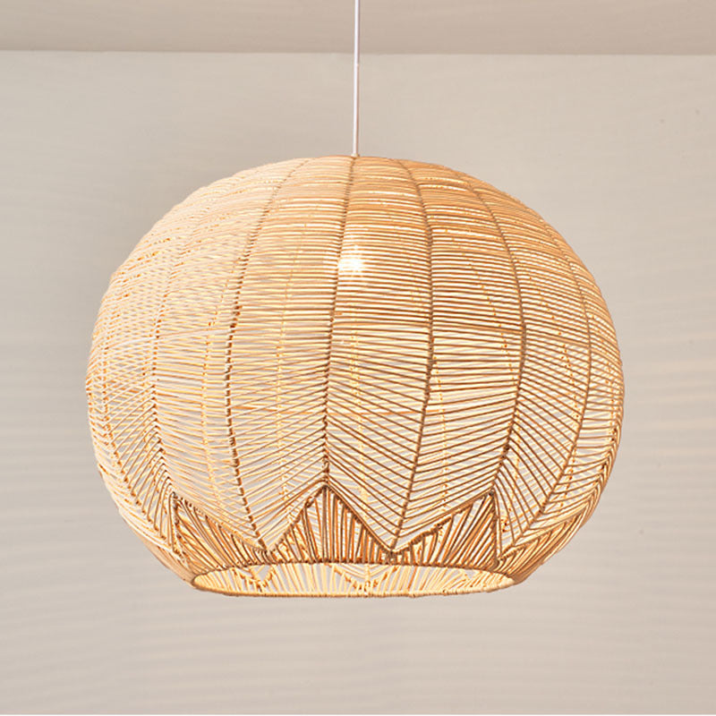 Japanese Zen Rattan Chandelier – Designer Light