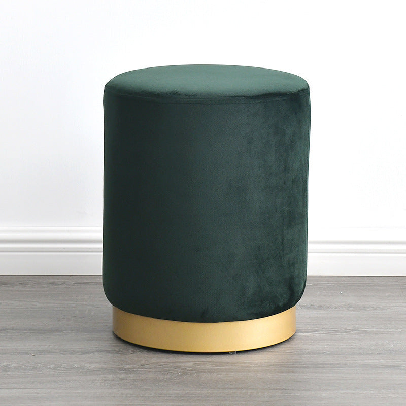 Nordic Round Ottoman – Low Sofa Stool
