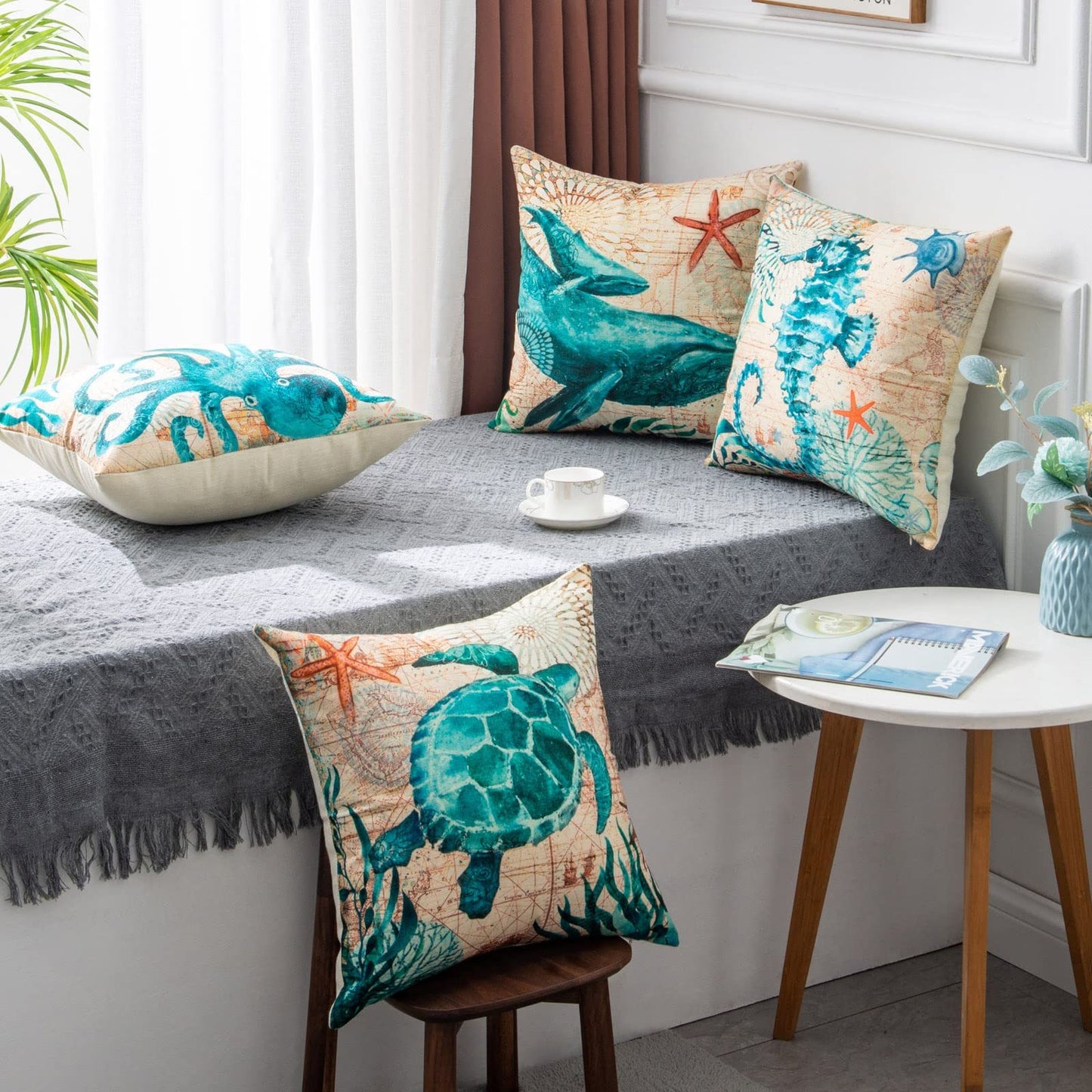 Sea Turtle Cushion Covers – Printed Throw Pillow Cases
