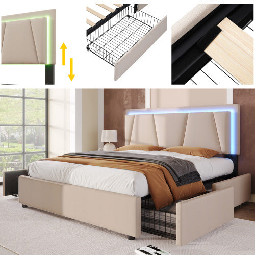 Wooden Storage Bed Bed Frame