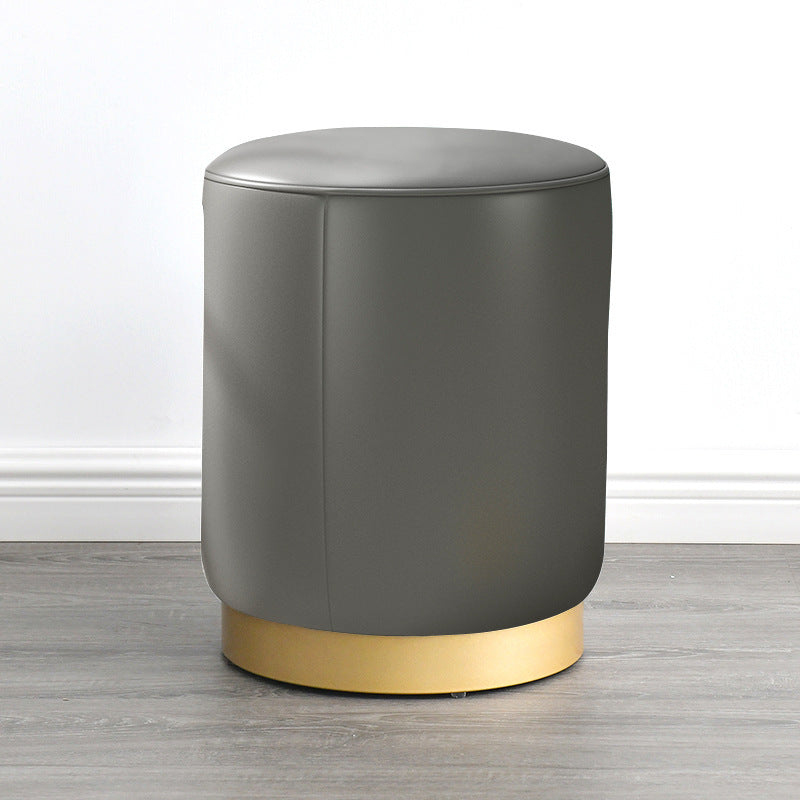 Nordic Round Ottoman – Low Sofa Stool