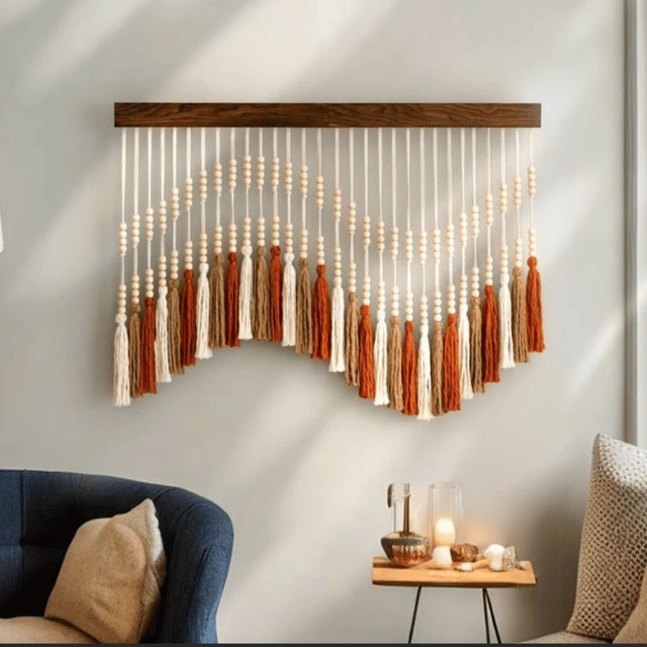 Boho Woven Wall Hanging – Handmade Home Décor