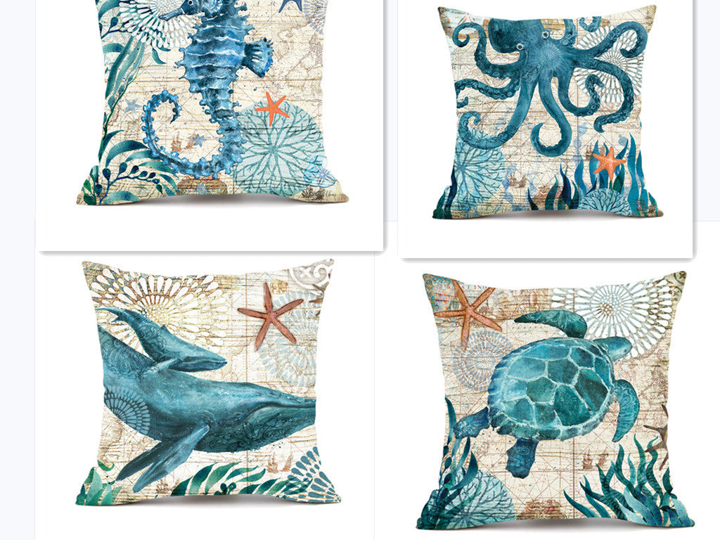 Sea Turtle Cushion Covers – Printed Throw Pillow Cases