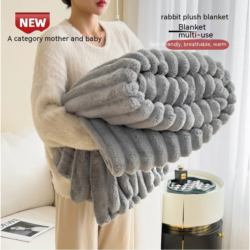 Bubble Velvet Rabbit Blanket – Soft & Warm Throw
