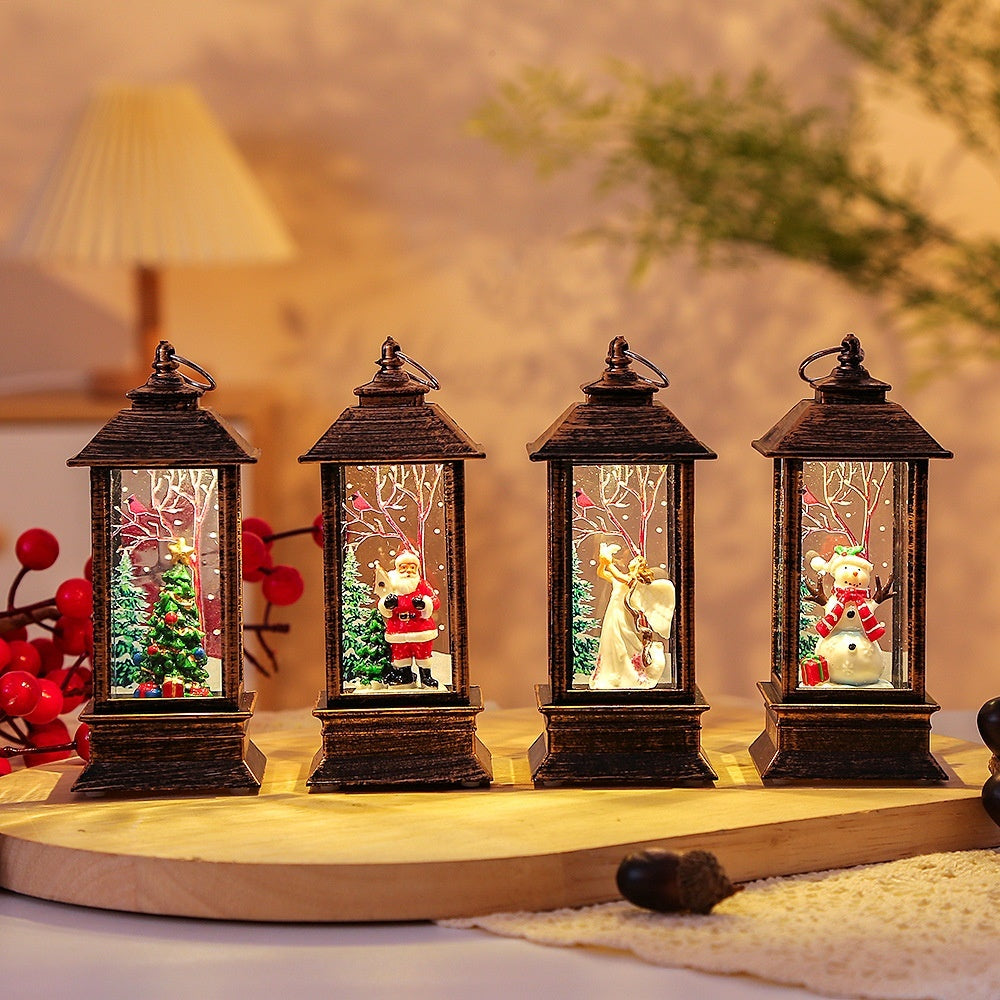Santa Claus LED Oil Lamp – Portable Christmas Light