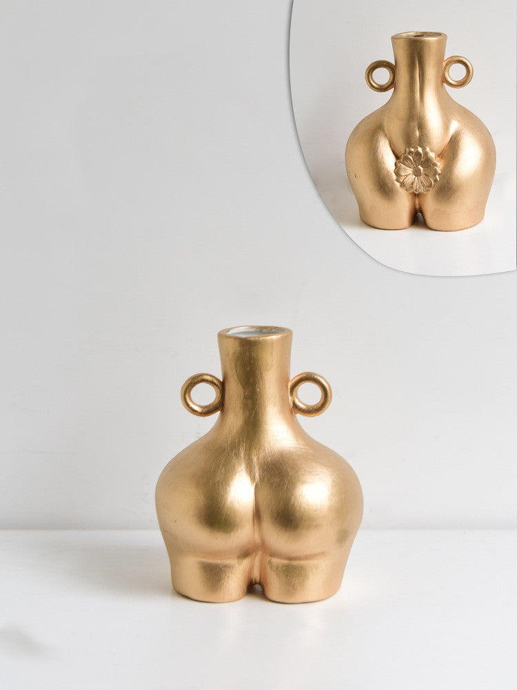Nordic Human Body Ceramic Vase – Home Décor Accent