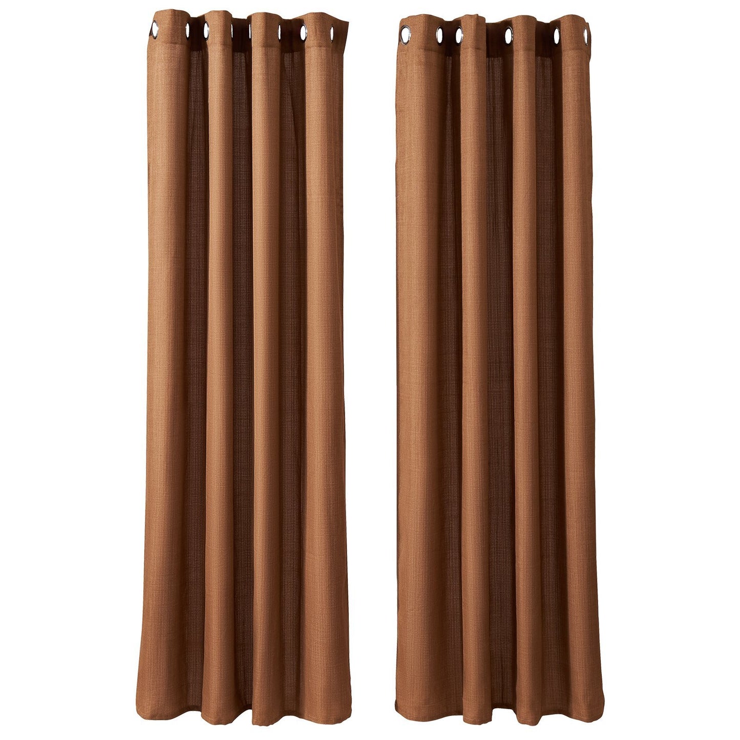 Natural Linen Curtains – 2 Panels, Light Filtering
