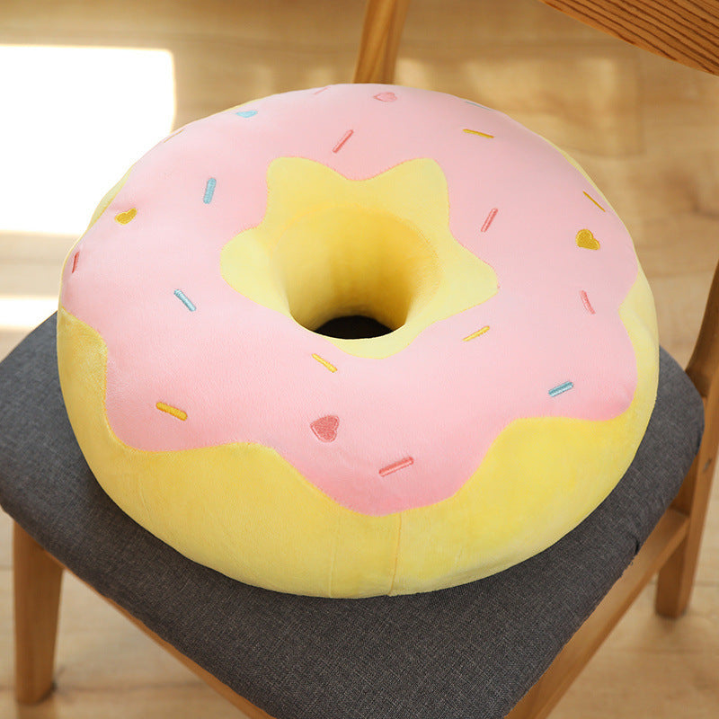 Donut Round Cushion – Fun Cartoon Floor Pillow