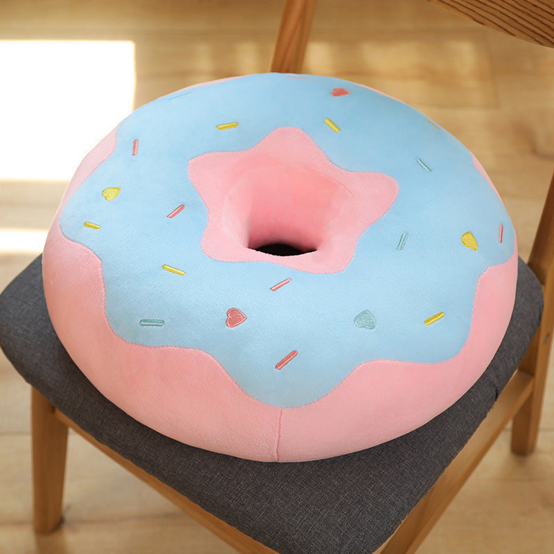 Donut Round Cushion – Fun Cartoon Floor Pillow
