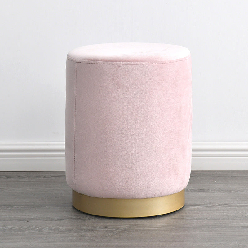 Nordic Round Ottoman – Low Sofa Stool