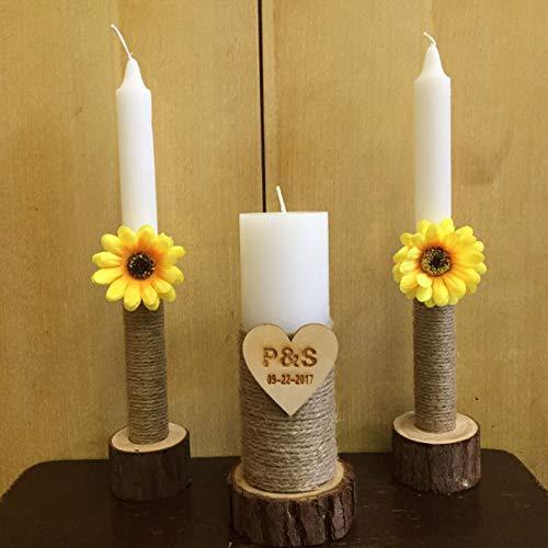 Wooden Wedding Candle Holders – Rustic Décor
