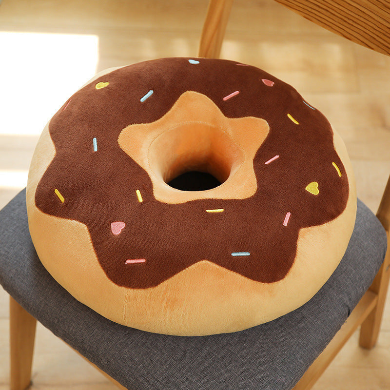 Donut Round Cushion – Fun Cartoon Floor Pillow
