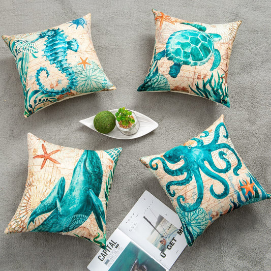 Sea Turtle Cushion Covers – Printed Throw Pillow Cases