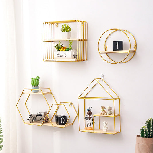 Iron Wall Shelves – Modern Storage & Décor