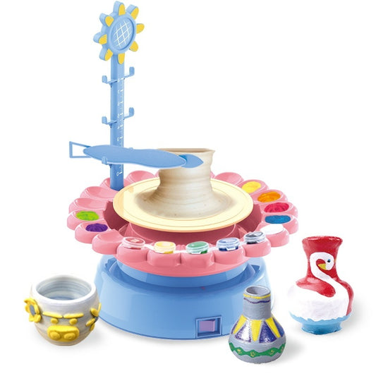 Electric Pottery Drawing Machine – DIY Clay Toy Set