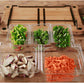 Vegetable Kitchen Cutting Board With Trays Storage Box
