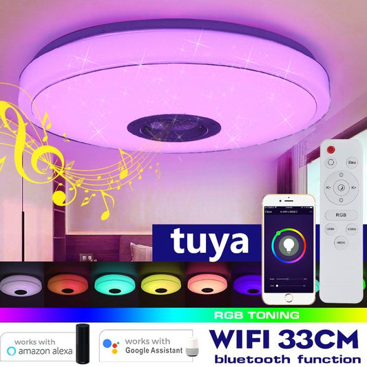 Tuya WiFi Smart LED Ceiling Light – App & Voice Control