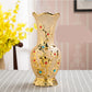 Gold Electroplated Ceramic Vase – European Style Décor