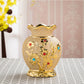 Gold Electroplated Ceramic Vase – European Style Décor