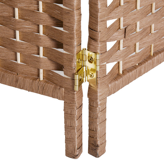 6-Panel Wicker Room Divider
