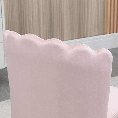 Velvet Shell Accent Chair – HOMCOM Modern Chair