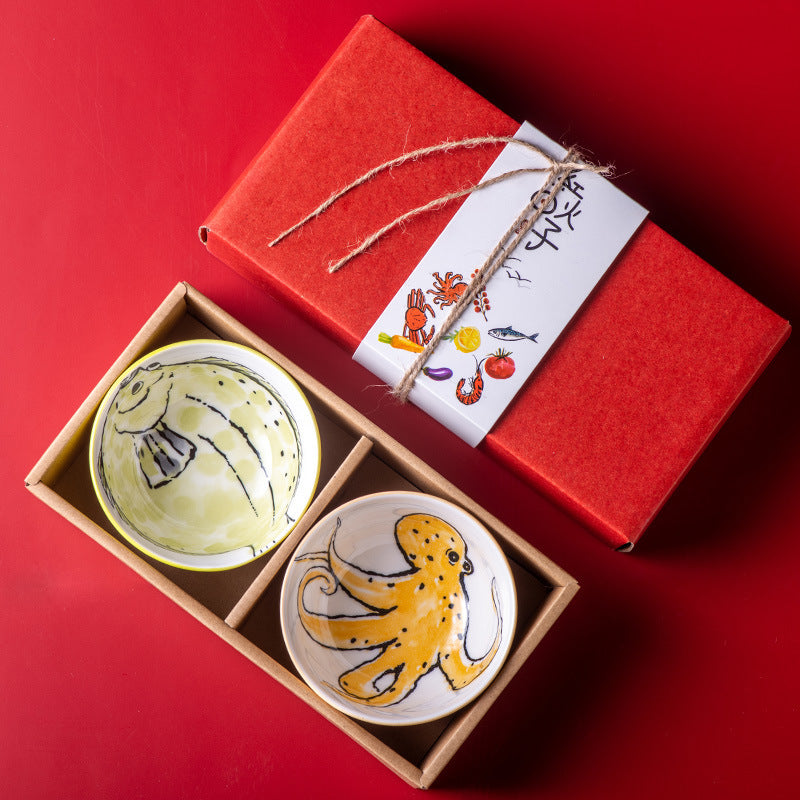 Japanese Ceramic Rice Bowl Gift Set
