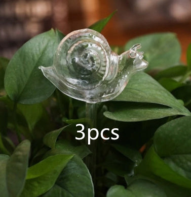 Glass Self-Watering Bird Feeder – Automatic Watering Can