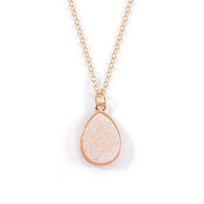 Water Drop Crystal Cluster Necklace – Fashion Jewelry
